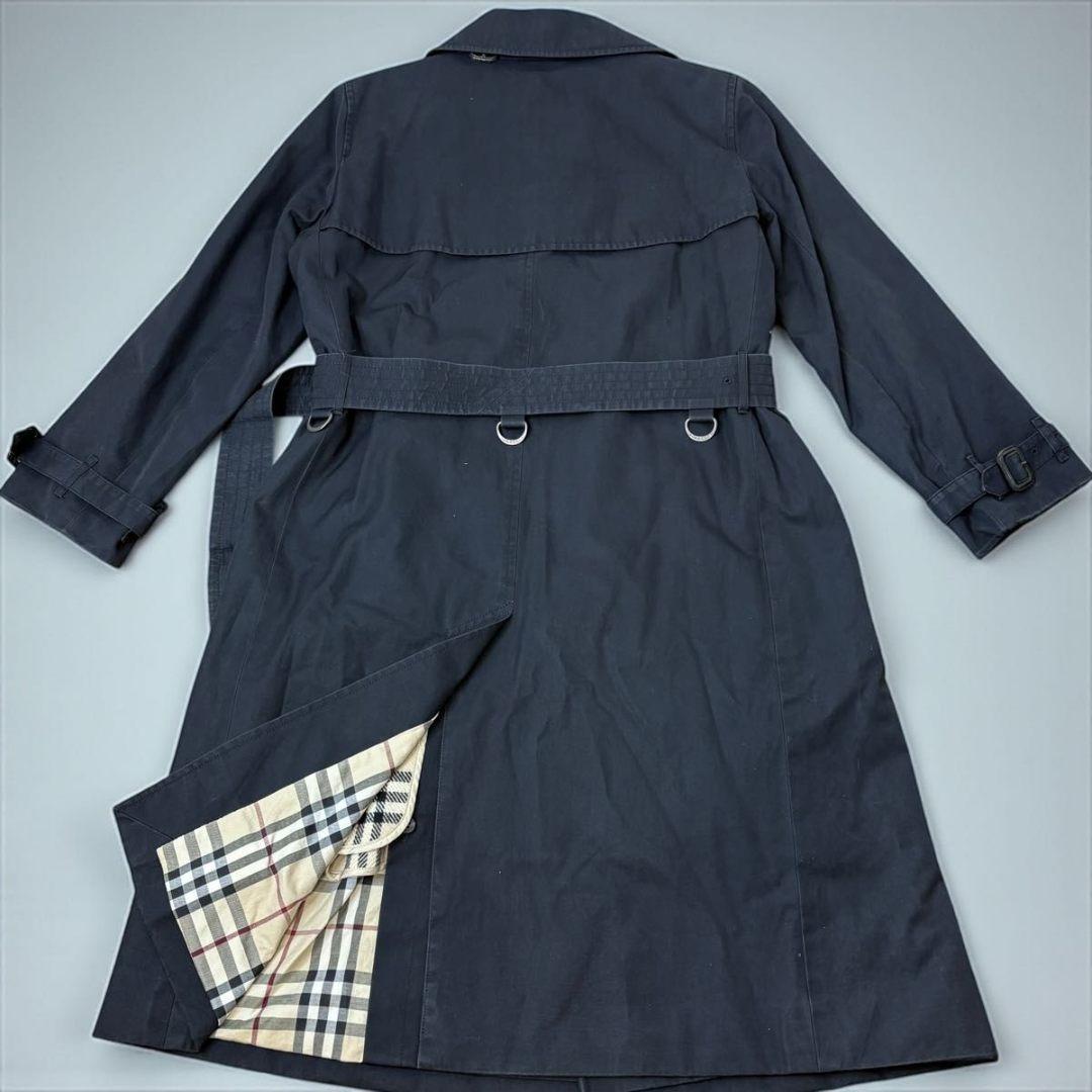 BURBERRYトレンチコート ブラック ノバチェック ライナー ベルト付 38