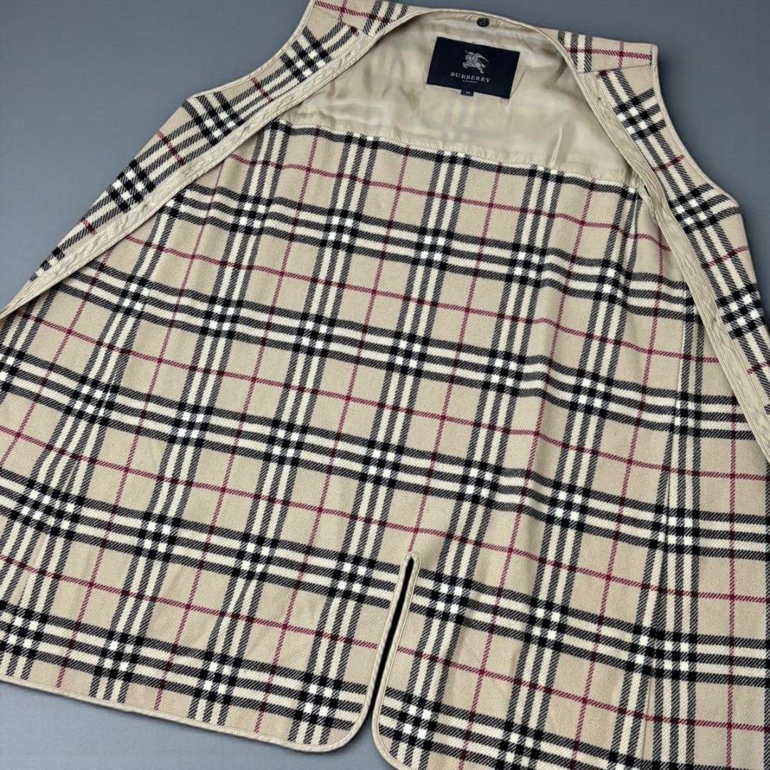 BURBERRYトレンチコート ブラック ノバチェック ライナー ベルト付 38