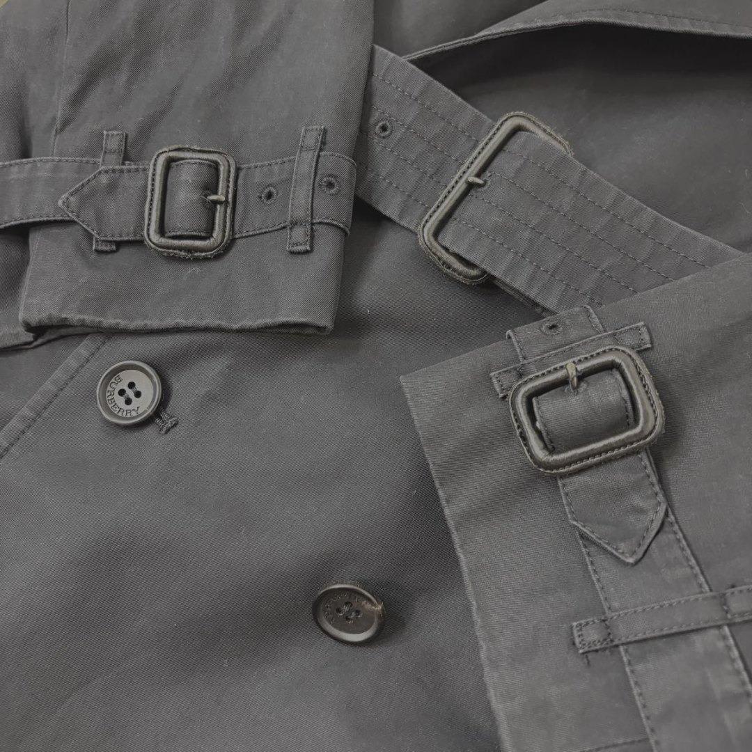 BURBERRYトレンチコート ブラック ノバチェック ライナー ベルト付 38