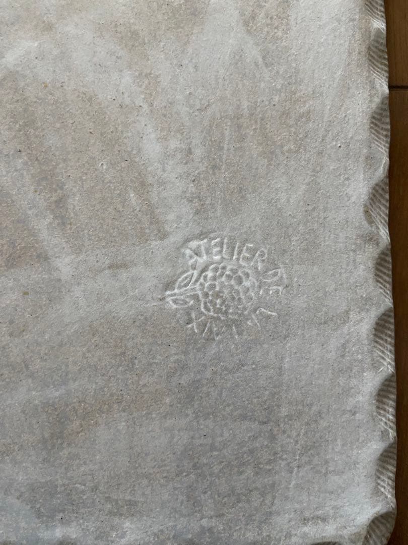 makoto kagoshima 鹿児島睦 ハンドメイド 陶板 植物ブルー