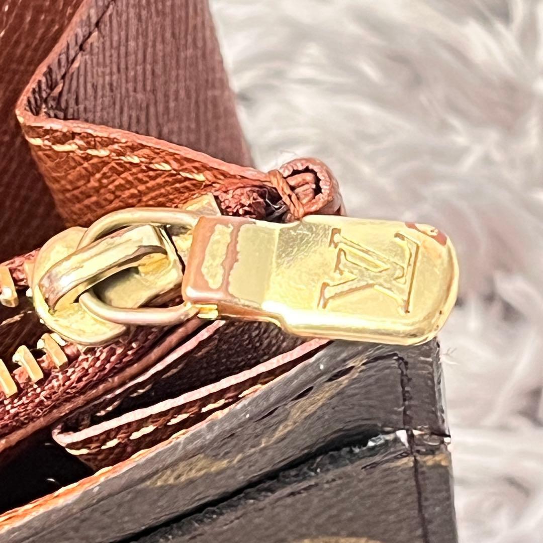 ルイヴィトン　ポルトモネクレディ　長財布　モノグラムキャンバス　ブラウン