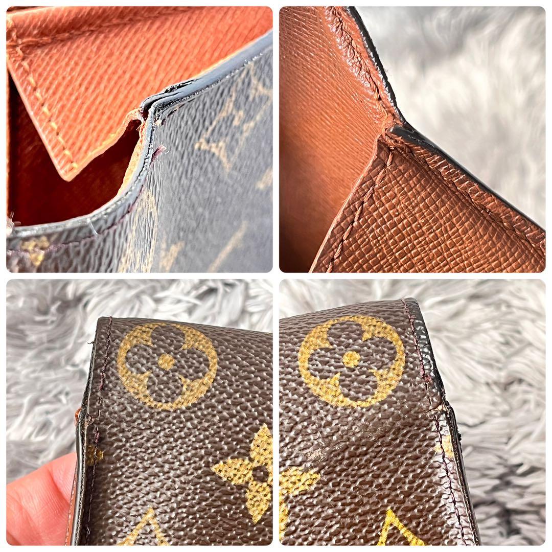 ルイヴィトン　ポルトモネクレディ　長財布　モノグラムキャンバス　ブラウン