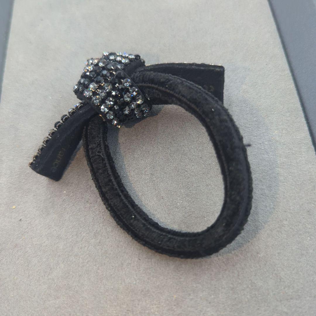 acca アッカ ブリジット ドレスポニー ヘアゴム シュシュ ブラック