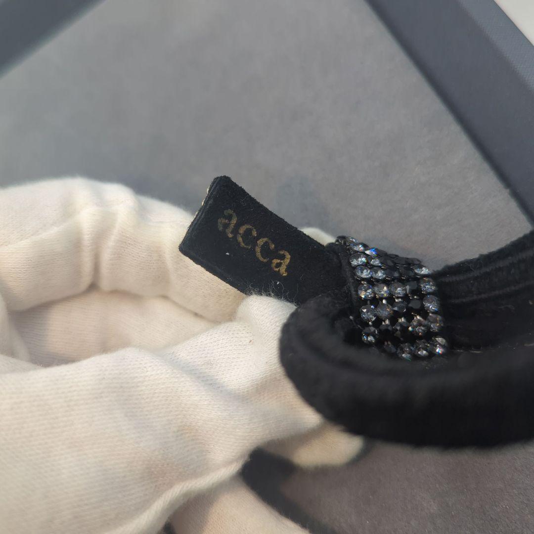 acca アッカ ブリジット ドレスポニー ヘアゴム シュシュ ブラック