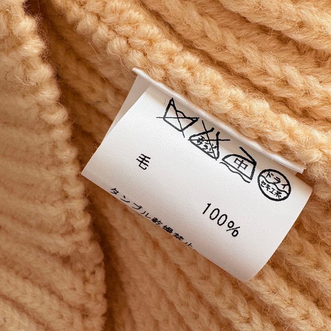 オーシバル 美品 ウール100% ざっくりケーブルニット ゆったり サイズ大きめ