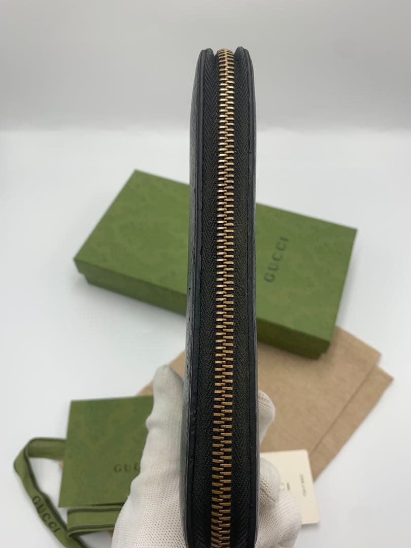 GUCCI グッチ キングスネーク 長財布 レザー ラウンドファスナー