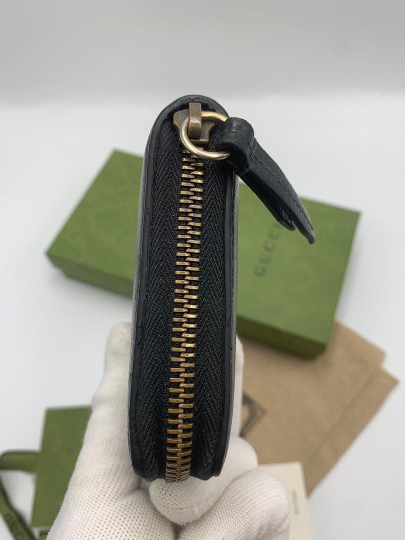 GUCCI グッチ キングスネーク 長財布 レザー ラウンドファスナー