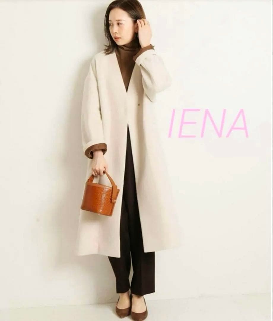 ☆美品☆ イエナ 定価48,400円 MANTECOノーカラーコート　38