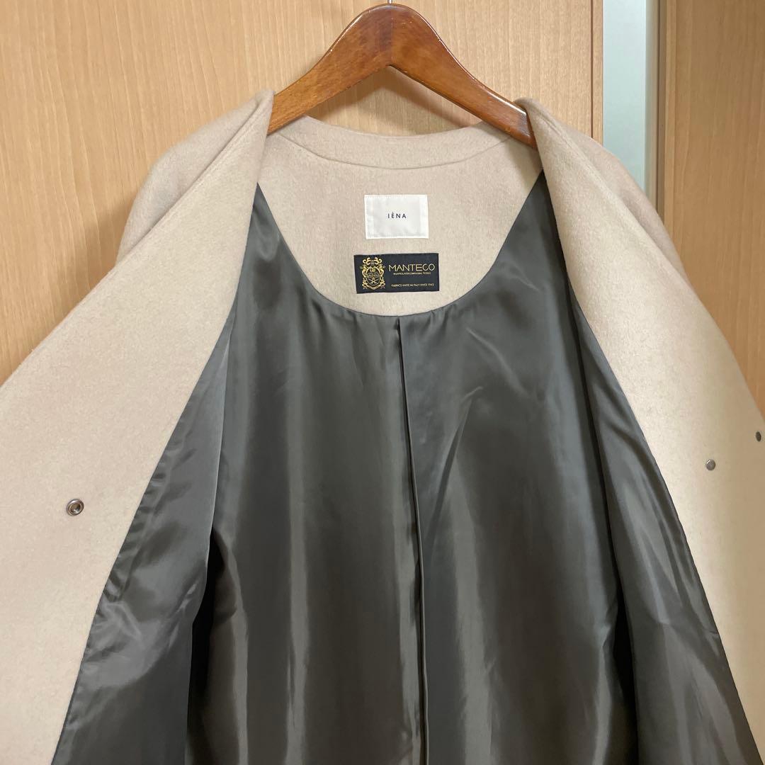 ☆美品☆ イエナ 定価48,400円 MANTECOノーカラーコート　38