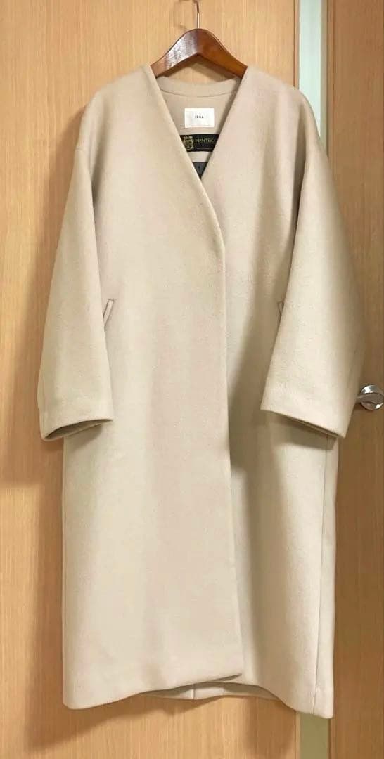 ☆美品☆ イエナ 定価48,400円 MANTECOノーカラーコート　38