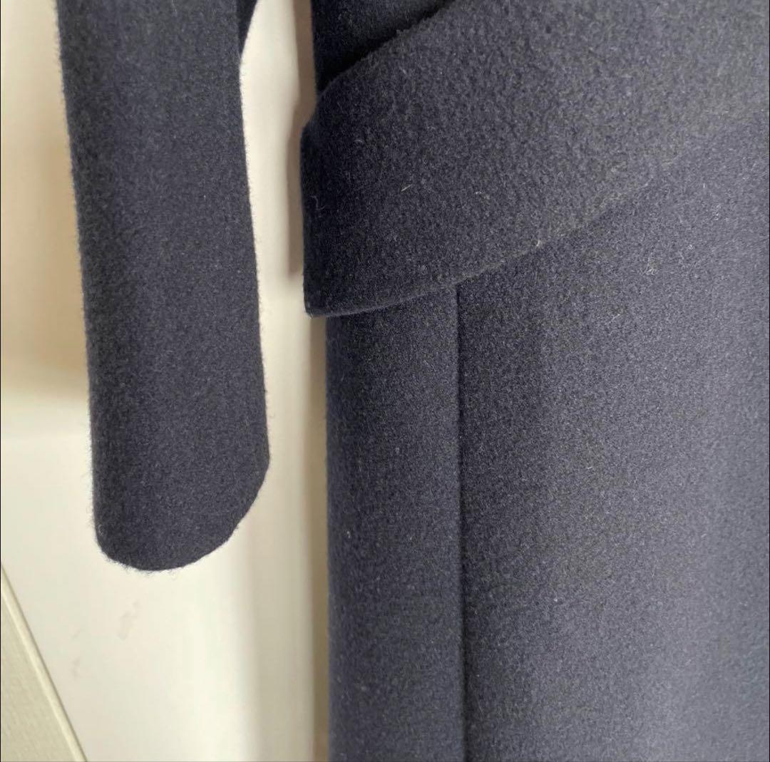 未使用に近い　毛100% LESTERAパールチェスターコートMサイズ