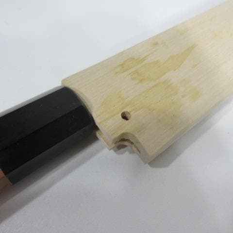 0122Z【未使用保管品】佑成 本霞青鋼 柳刃庖丁 300mm 包丁