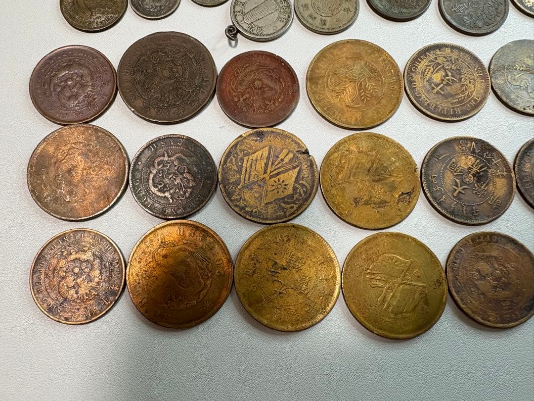 1-36 中国　満州　古銭まとめ　穴銭　廣東省造　江南省造　湖北省造
