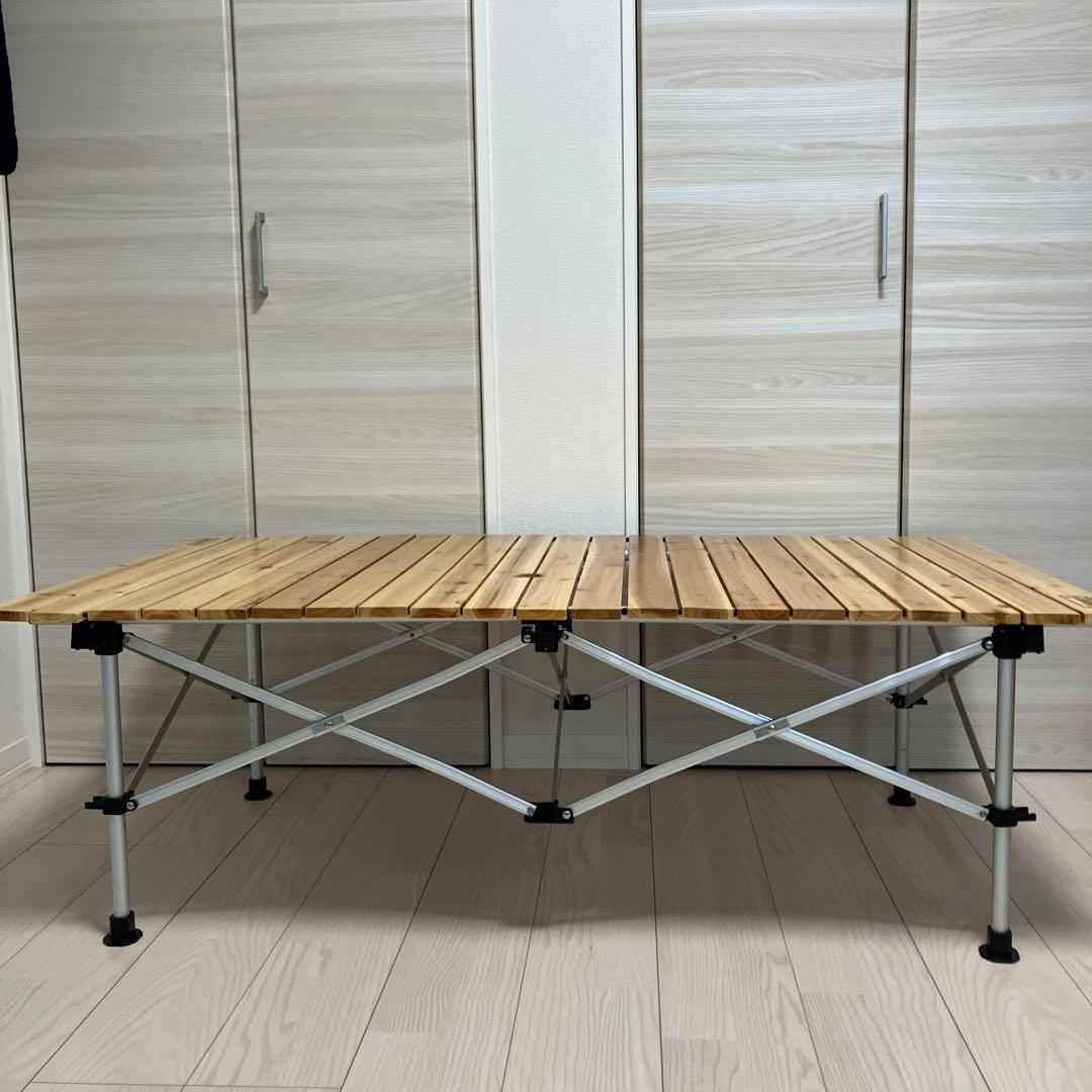 最終値下げ！Coleman☆ナチュラルウッドロールテーブル120