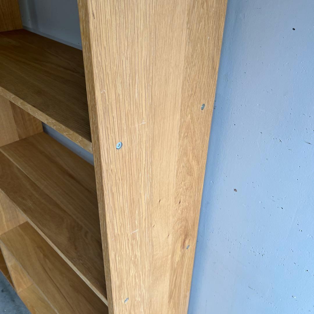 美品★無印 スタッキングシェルフ・ワイド・５段+追加５段・オーク材