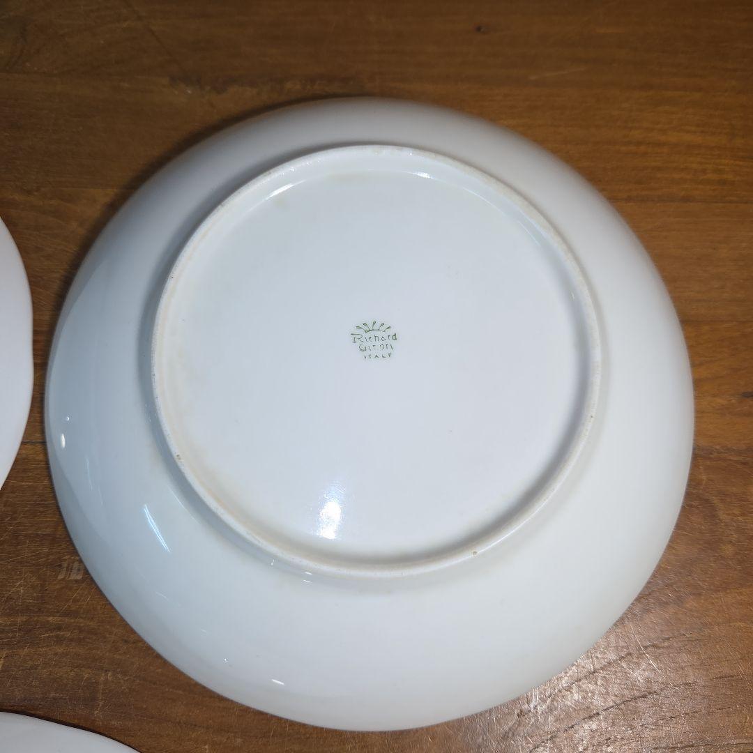 【5枚セット】リチャードジノリ ベッキオホワイト スーププレート 19cm