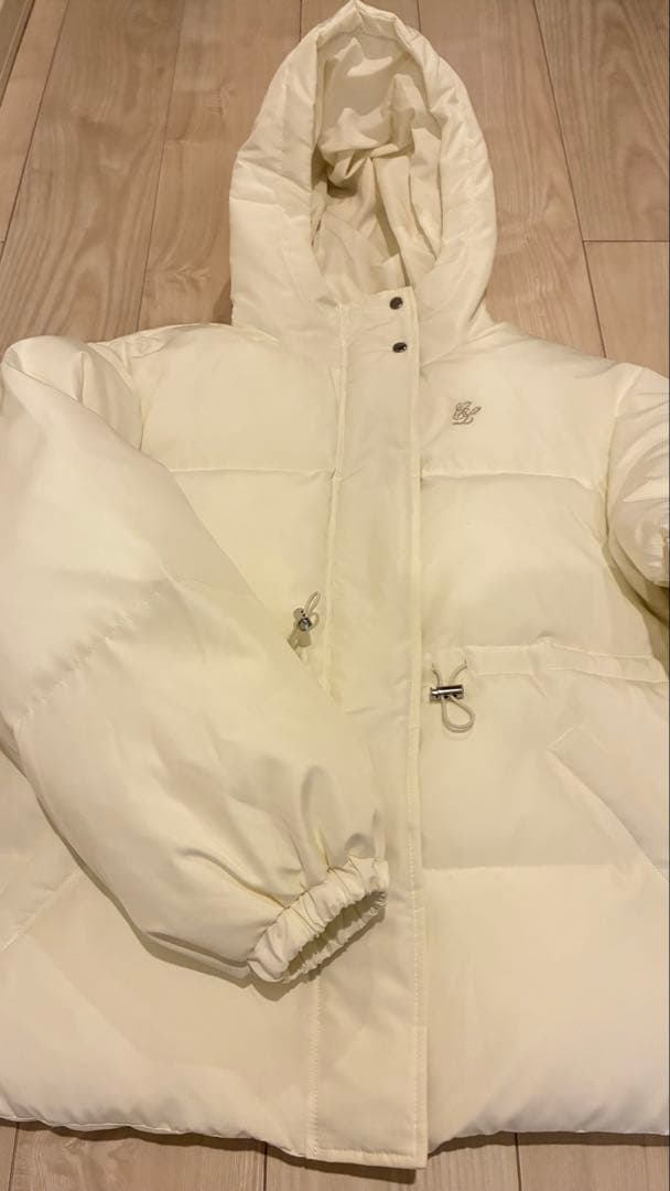 CALNAMUR パフショートバックリボンブルゾン ホワイト完売色