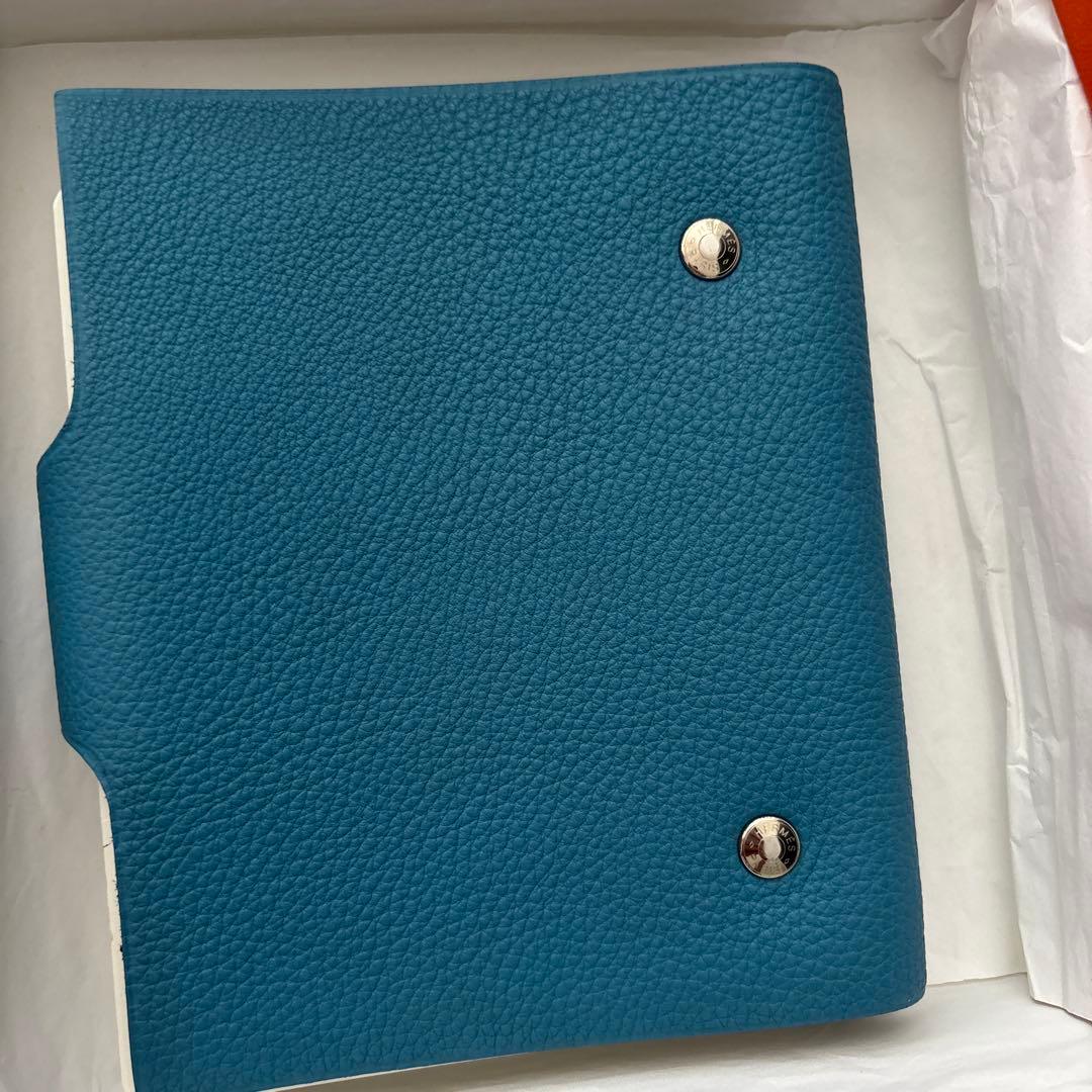 HERMES 手帳　ブルー　ユリス