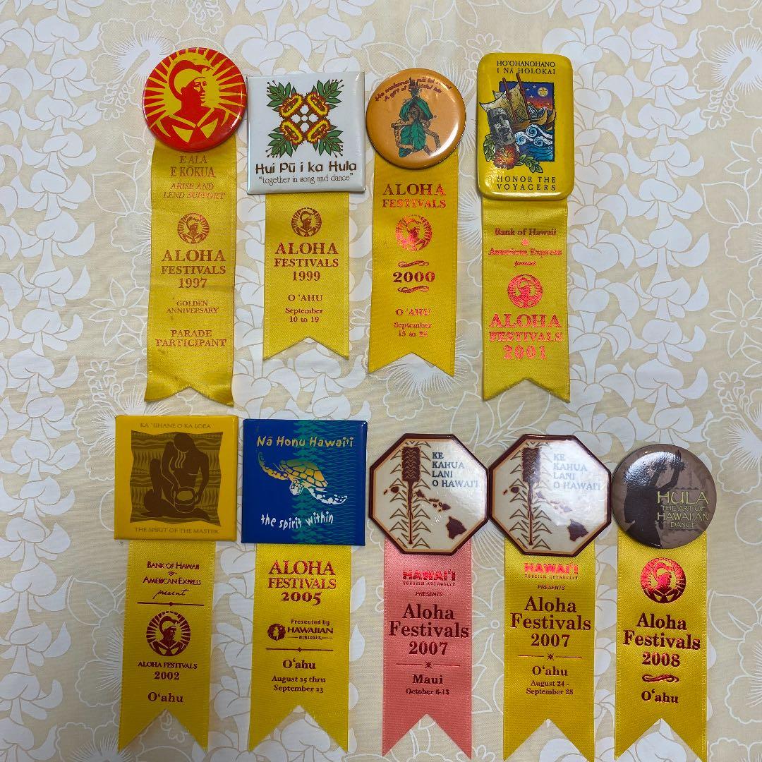 Aloha Festivals 記念リボンバッチ　アロハフェスティバル