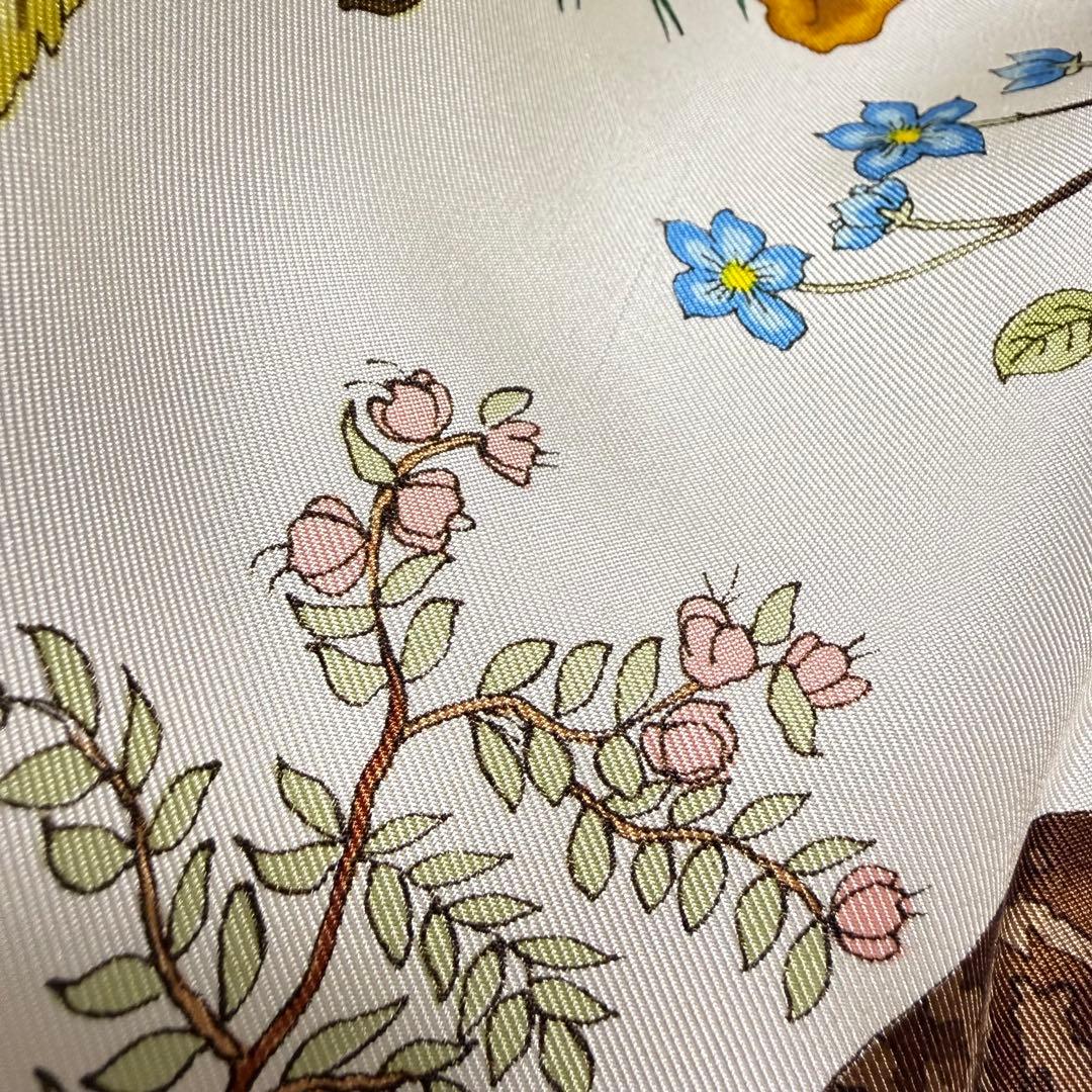 GUCCI オールドグッチ ヴィットリオ・アッコルネロ ボタニカル スカーフ