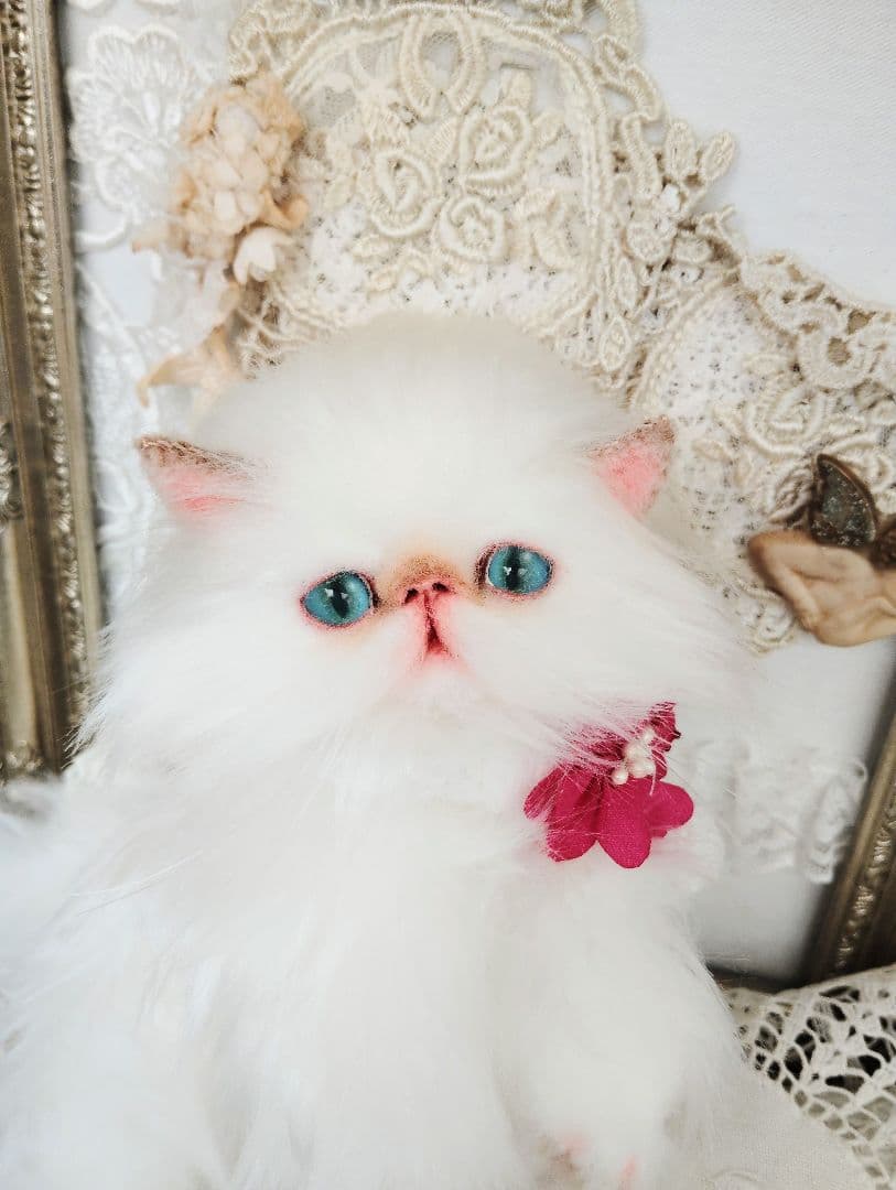 家族募集❤ふわふわ♡子猫のフゥちゃん♡アートドール♡ぬいぐるみ♡