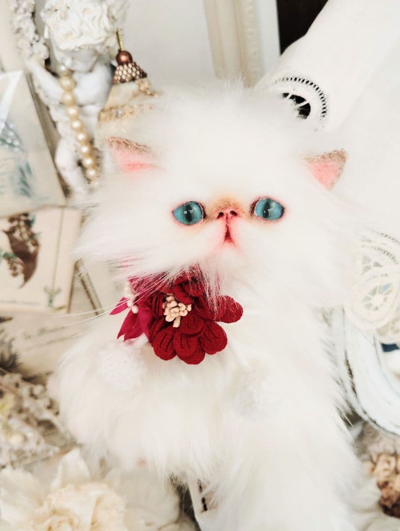 家族募集❤ふわふわ♡子猫のフゥちゃん♡アートドール♡ぬいぐるみ♡