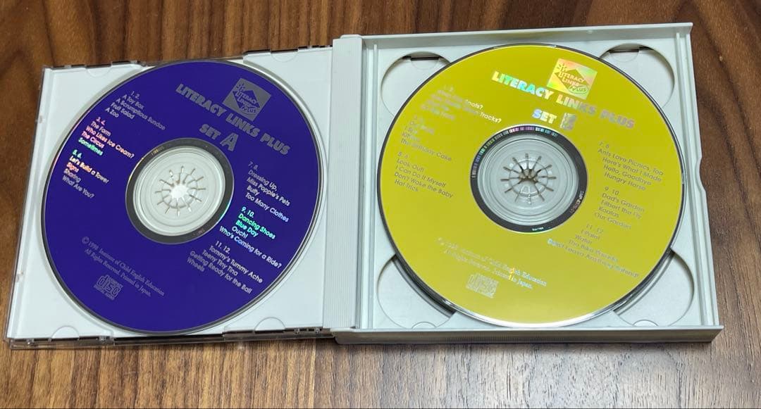 リタラシーリンクス児童英語研究所 A~DセットCD4枚絵本96冊　手引き付き