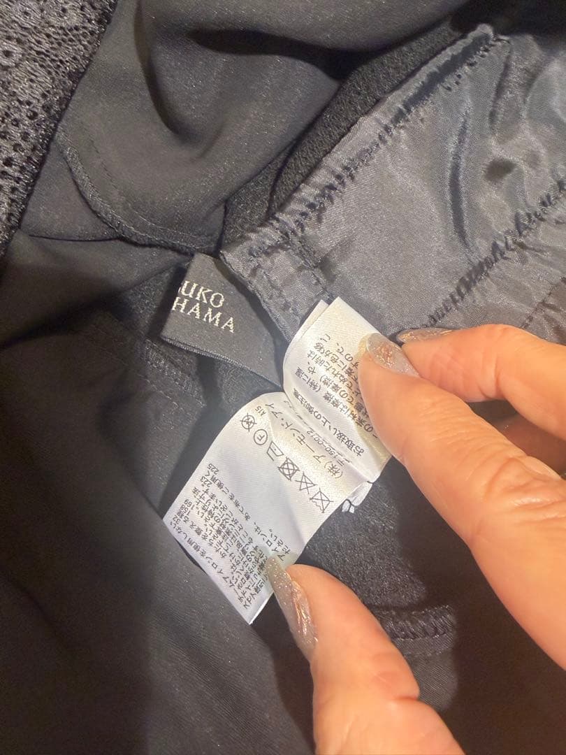 RITSUKO SHIRAHAMA 24冬コレクション 異素材ワンピ ほぼ未使用