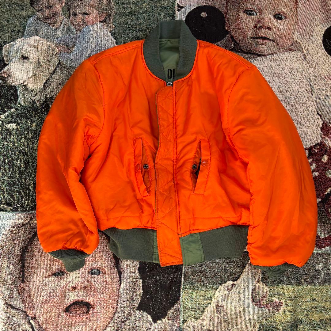 80s〜90s ma-1 vintage TALON ZIP silv