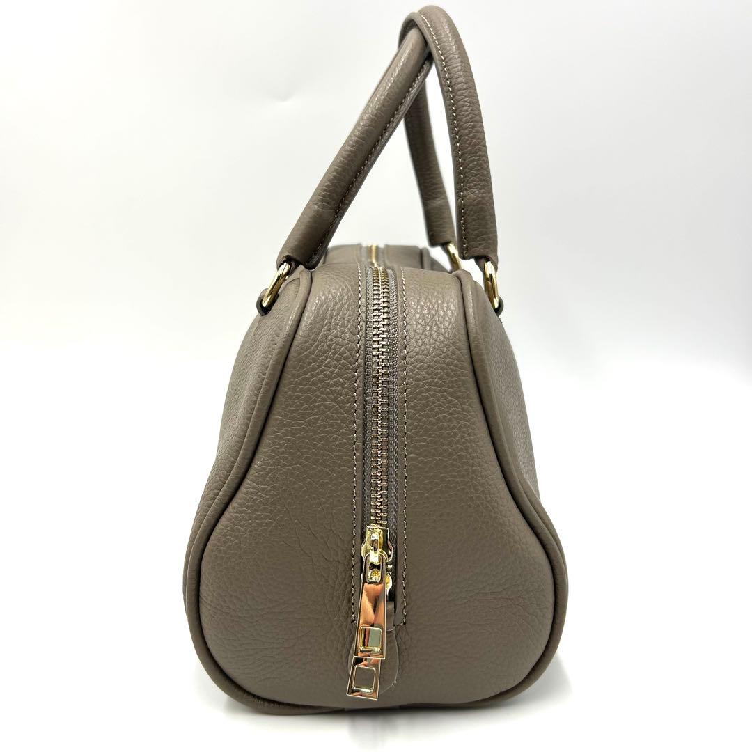【新品同様】CHRISTIAN VILLA ボストンバッグ 2way グレージュ