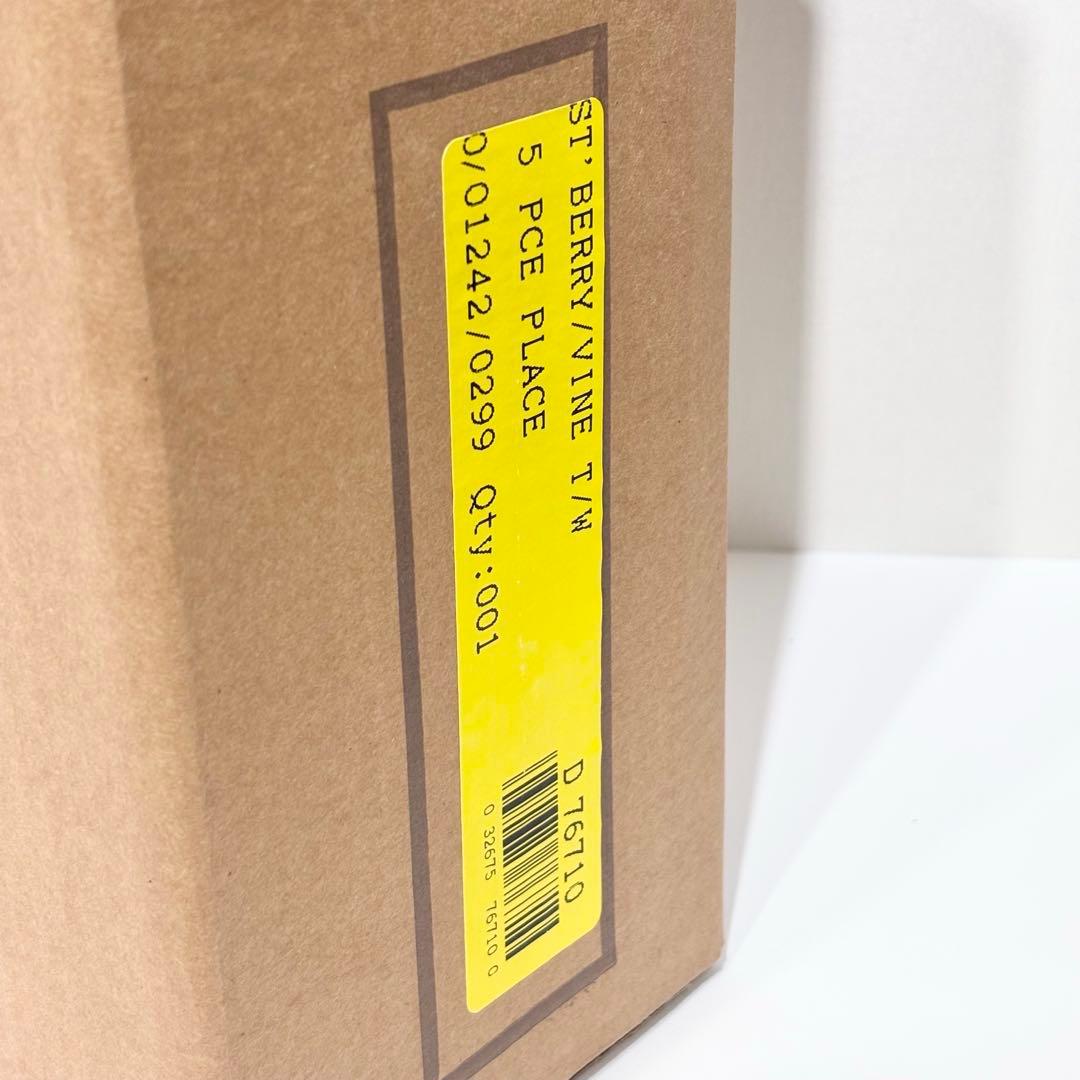 希少！新品・未使用・廃盤品！ウェッジウッド ストロベリーバイン 黒壺 10点