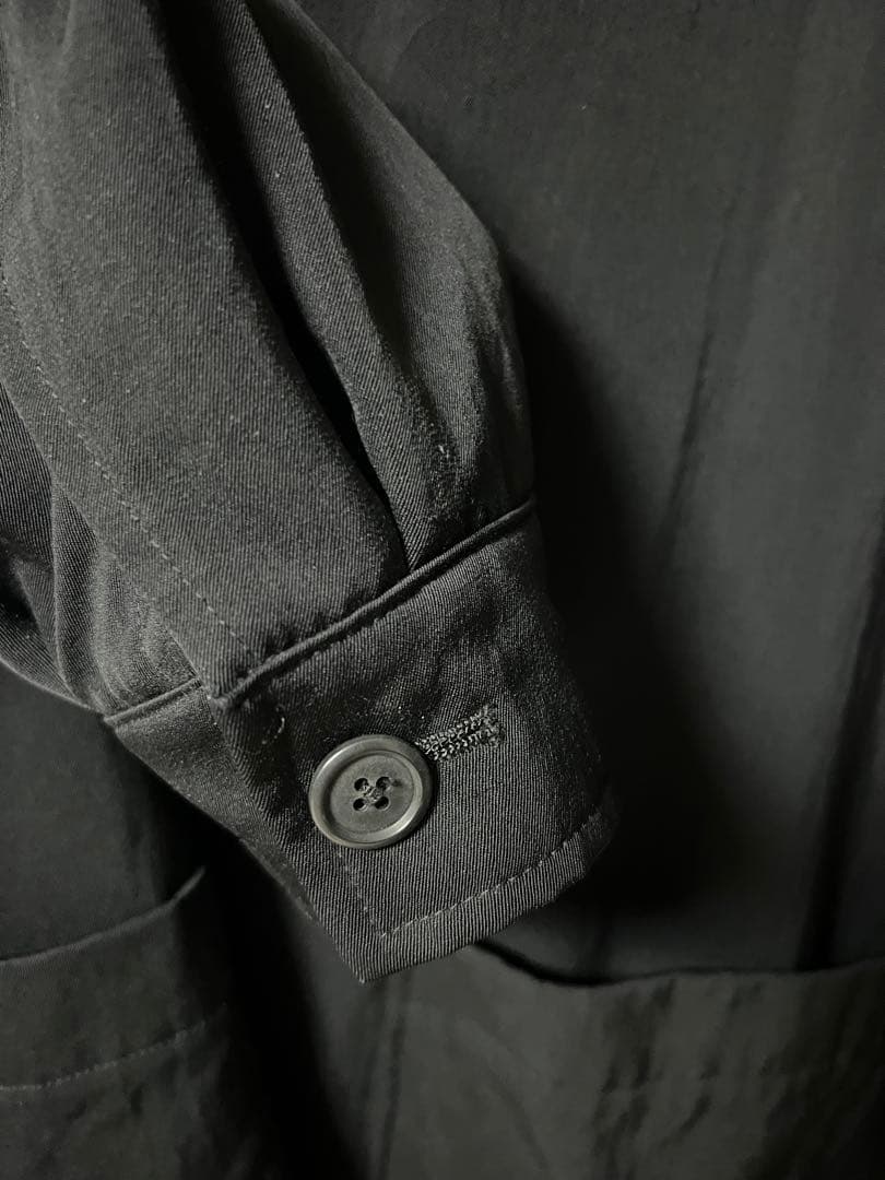 Y 's for men ブラック ステンカラーコート
