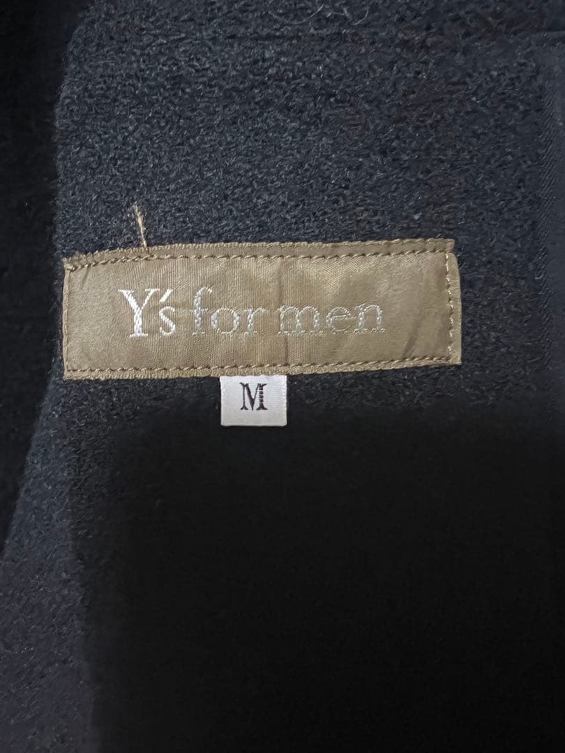 Y 's for men ブラック ステンカラーコート