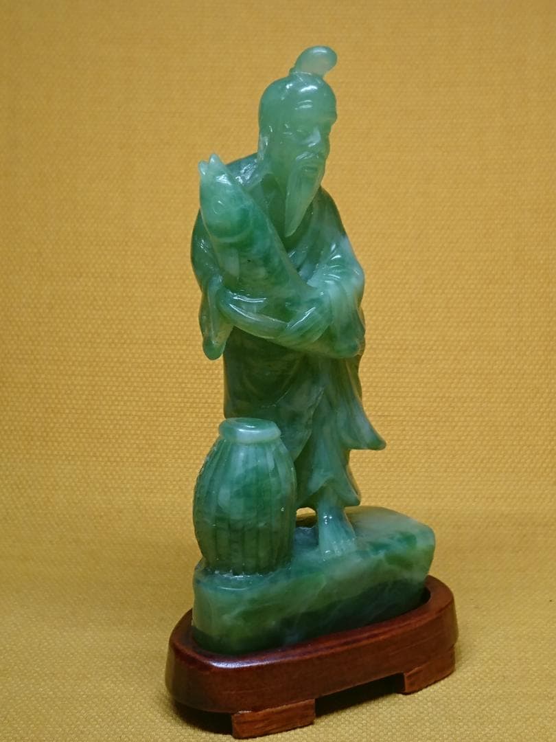 人形　仙人　彫刻　彫像　オブジェ　置物　インテリア　工芸品　美術品　A1404