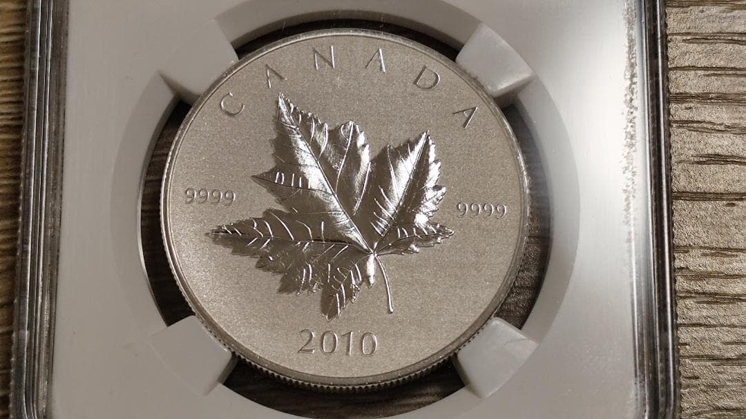 NGC PF68☆2010 カナダ メイプルリーフ 銀貨 純銀 記念 