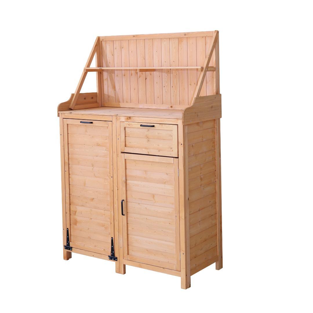 キャビネット　天然杉　収納庫　木製物置き　屋外収納　NATURAL