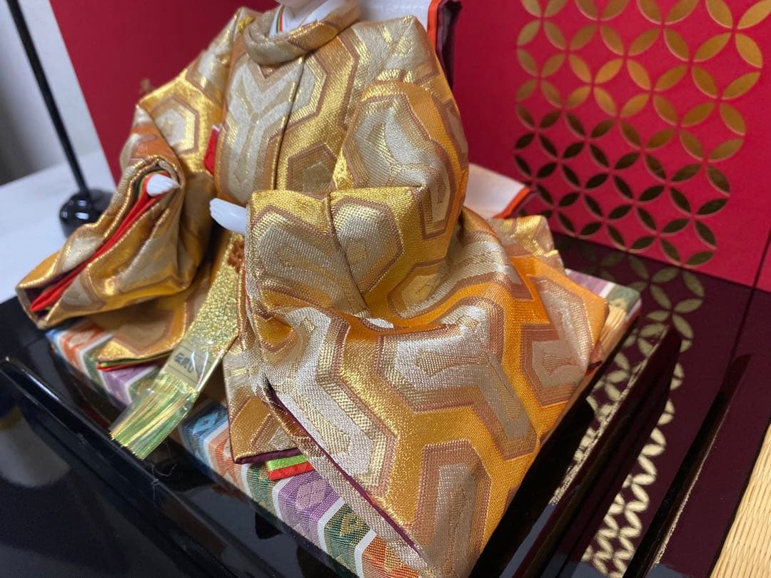 東京久月監修　雛人形　親王飾り・伝統工芸士　二世　光匠作・作家者・名前プレート付