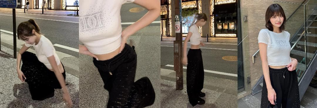 ダーリッチ darich シャイニーDDロゴコンパクトTシャツ ホワイト WHT