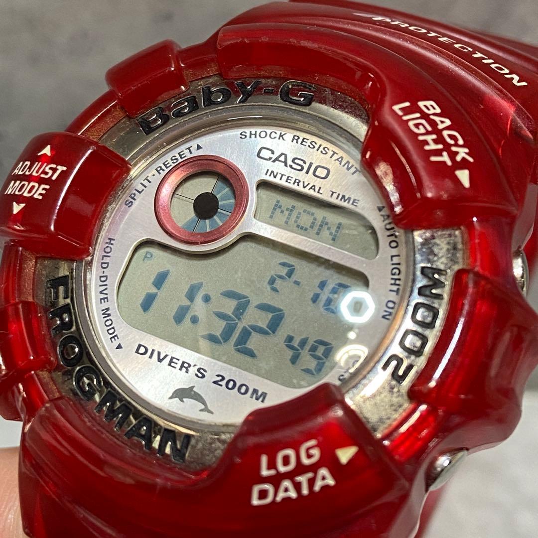 CASIO カシオ⭐️Baby-G イルカクジラモデル　レッド　BGW-104K