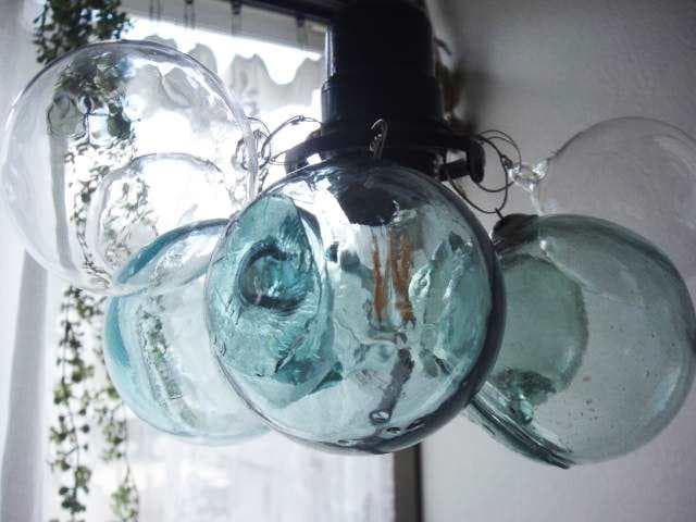 浮雲ラムネヴィンテージガラスペンダントランプ