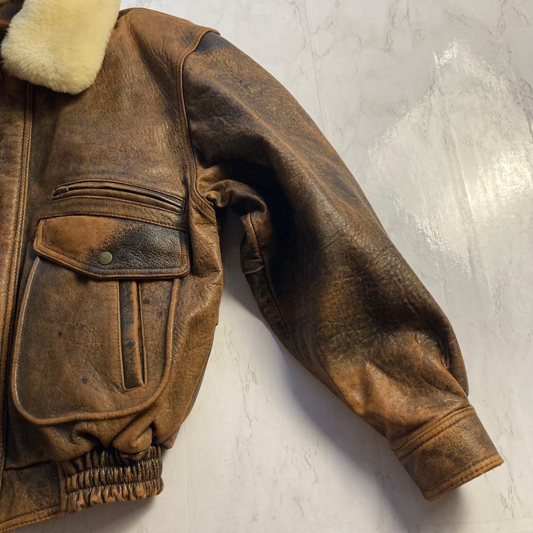 マ*ラ様 90s vintage フライトジャケット　G1 A2 シープスキン