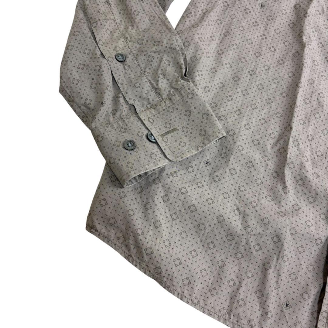 美品☆ LUIS VUITTON ルイヴィトン 長袖シャツ モノグラムシャツ