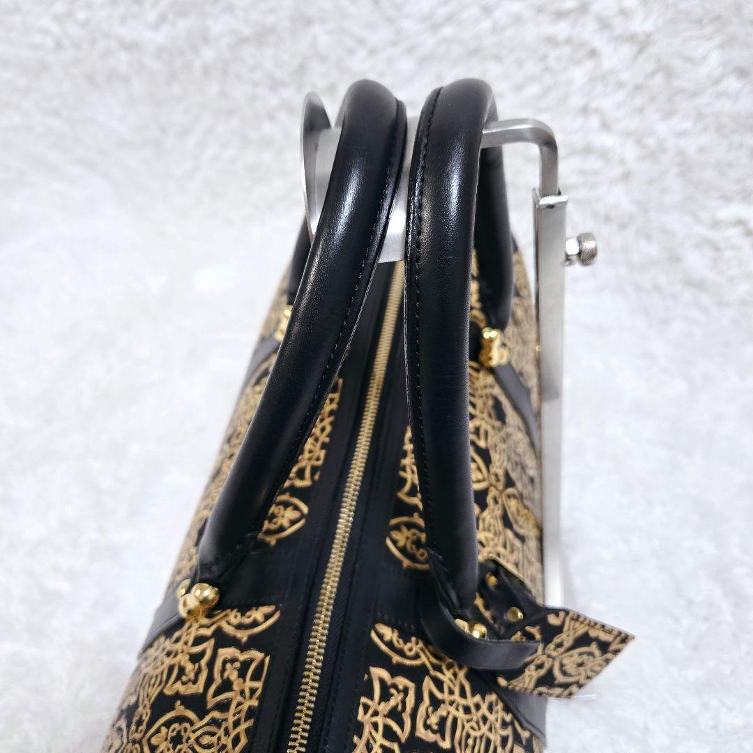限定値下☆【希少】印傳屋 INDEN-YA キナート ボストンバッグ 鹿革 本革