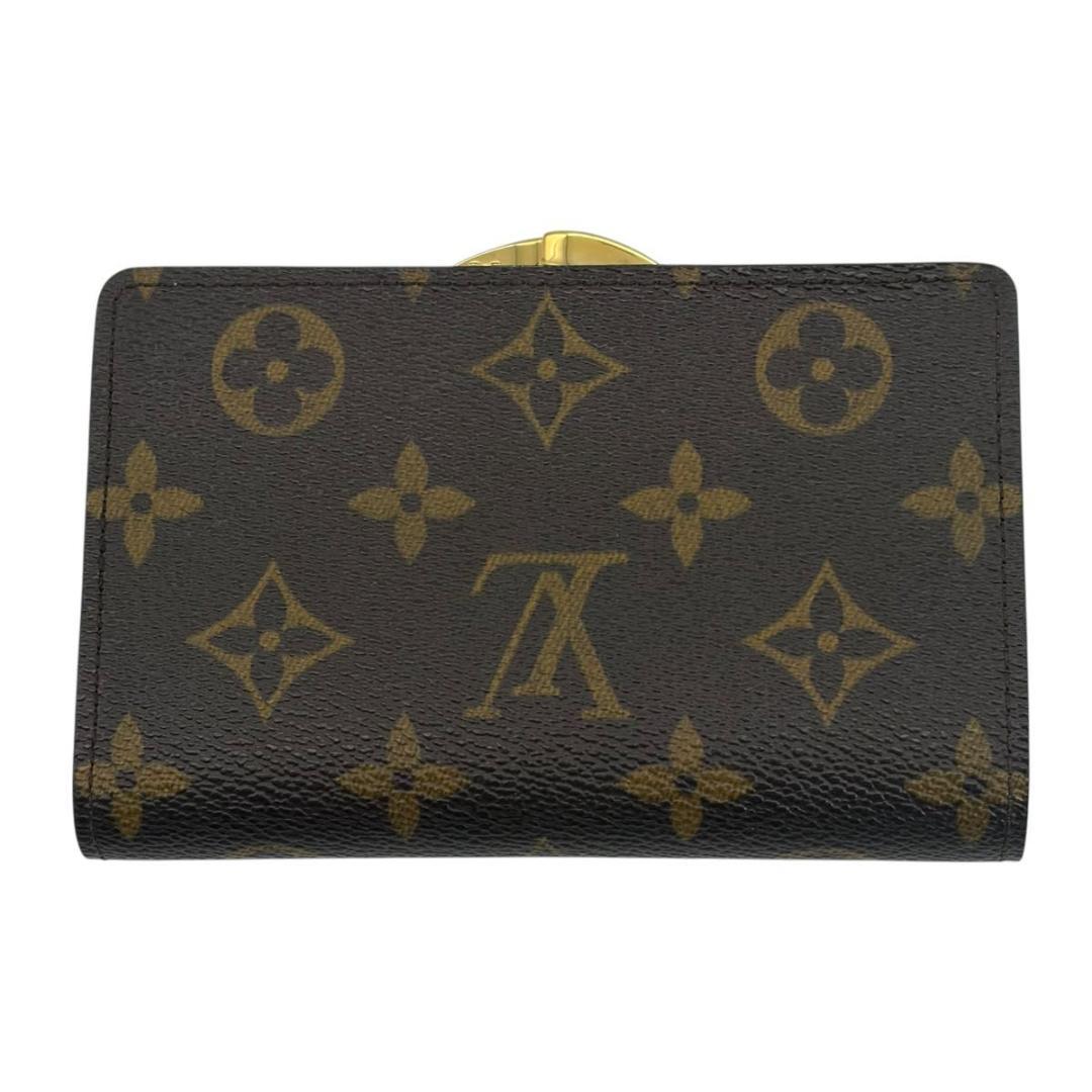 ルイヴィトン モノグラム ヴィエノワ 二つ折り財布 がま口 pvc レザー