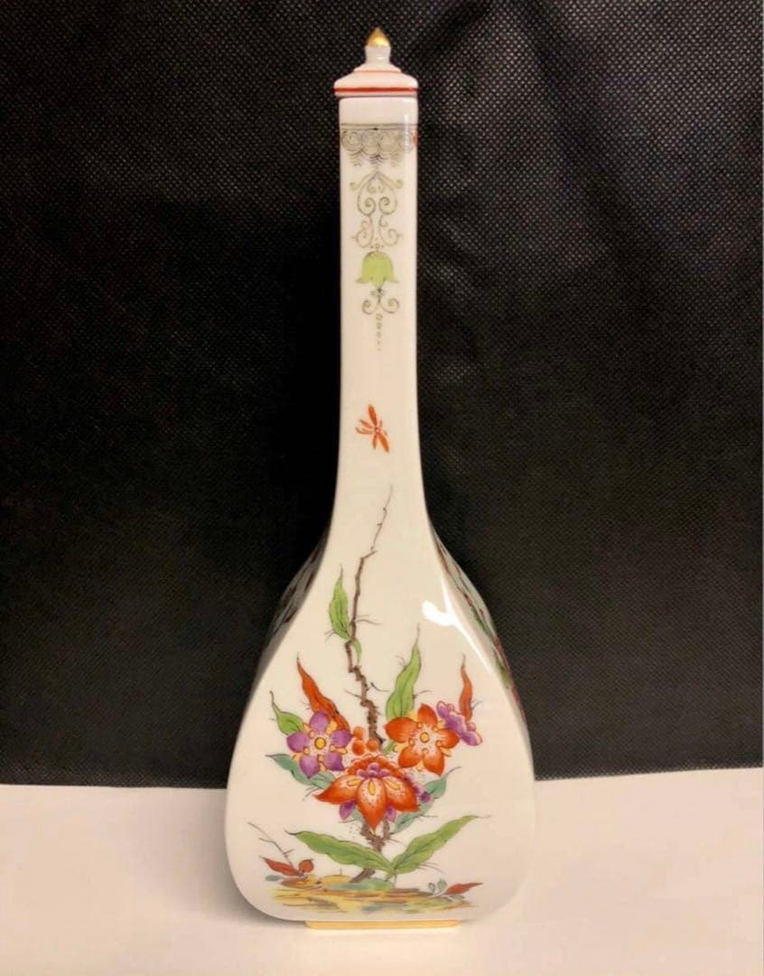 マイセン 柿右衛門様式の蓋付花瓶