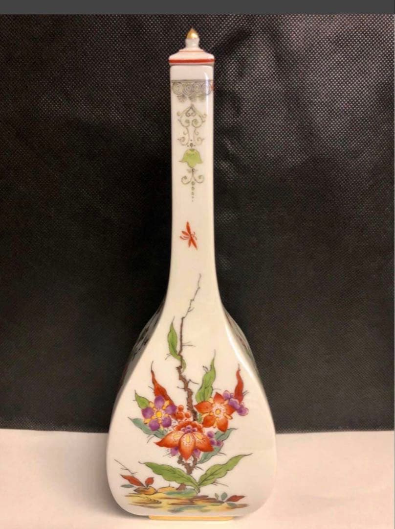 マイセン 柿右衛門様式の蓋付花瓶