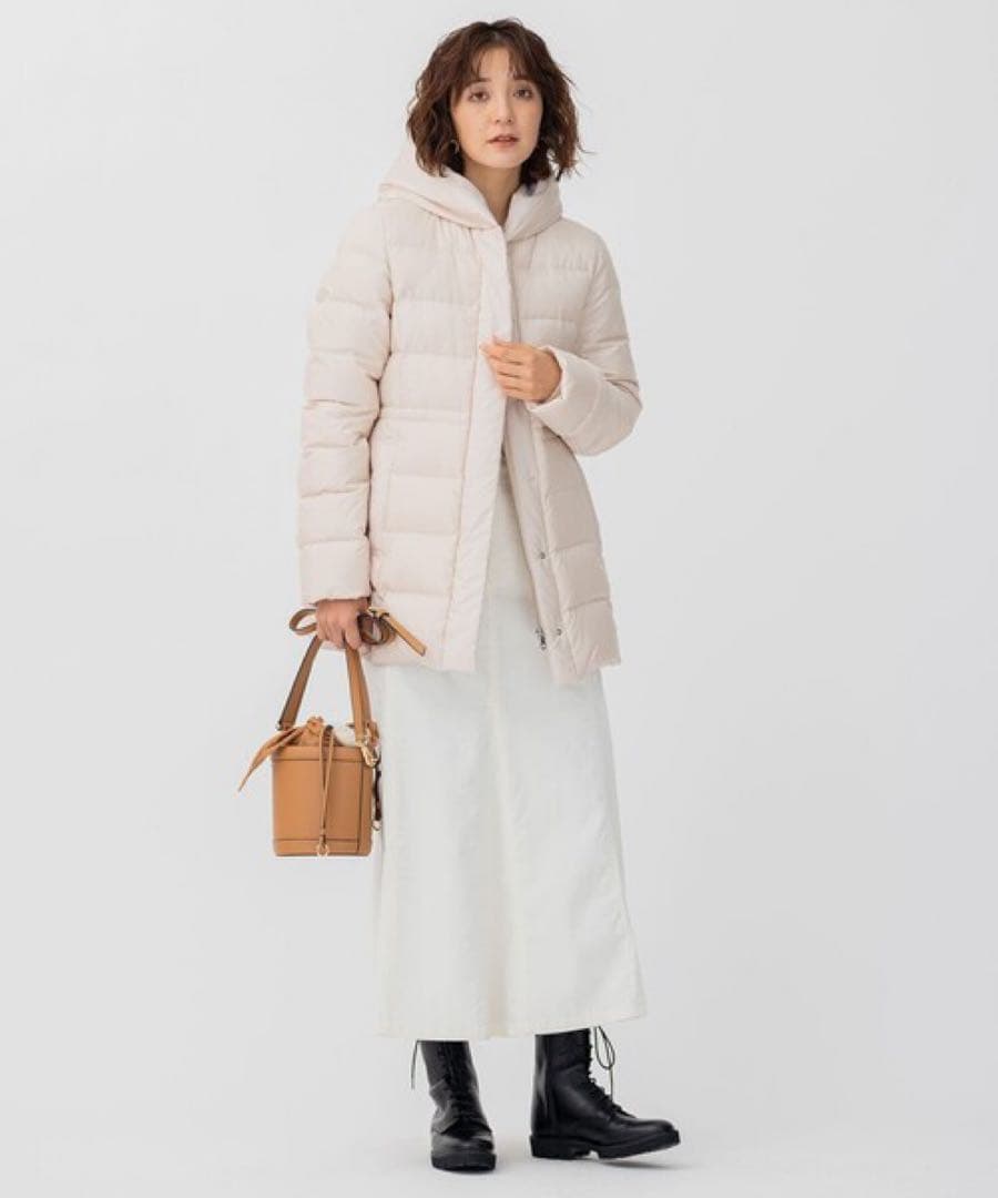 23区　【洗える】シレータフタ ショート ダウンコート　38
