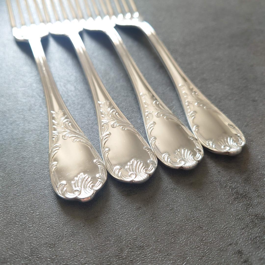 美品 希少 クリストフル マルリー デザートフォーク 4点