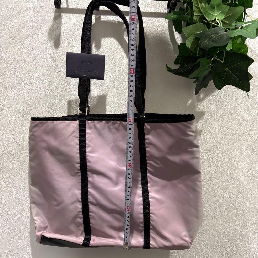 晴*子様 PRADA テスート　ナイロン　トートバッグ　ポーチ付き　ピンク【鑑定