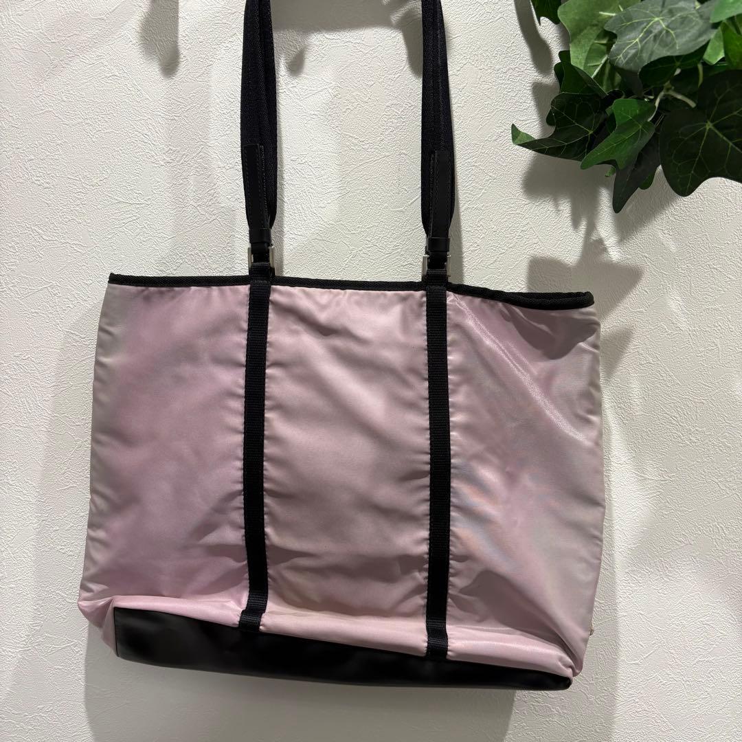 晴*子様 PRADA テスート　ナイロン　トートバッグ　ポーチ付き　ピンク【鑑定
